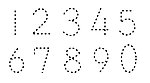 虚线 数字0 9