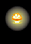 矢量发光蘑菇
