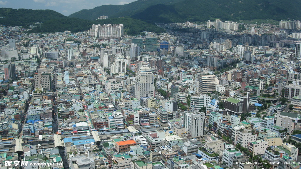 韩国釜山城市风景