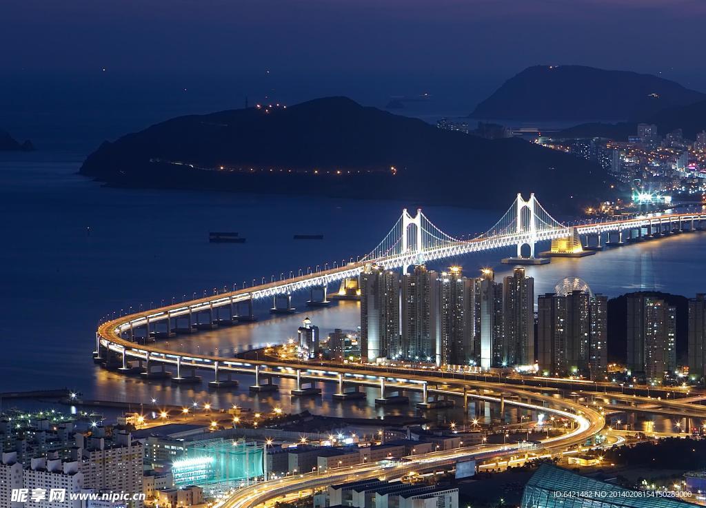 韩国釜山城市风景