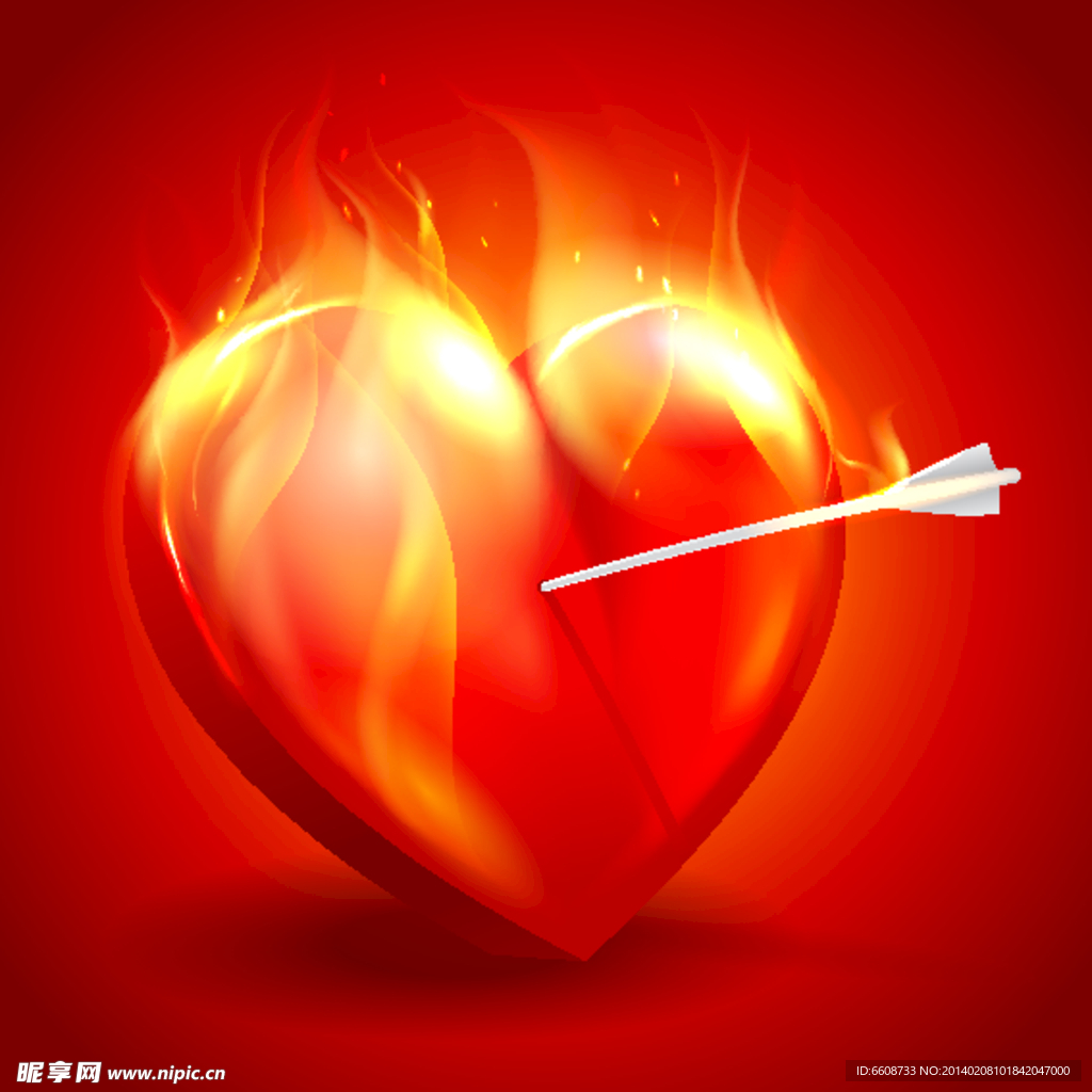 One Arrow Through Heart PNG, Vector, PSD, and Clipart With Transparent Background for Free ...