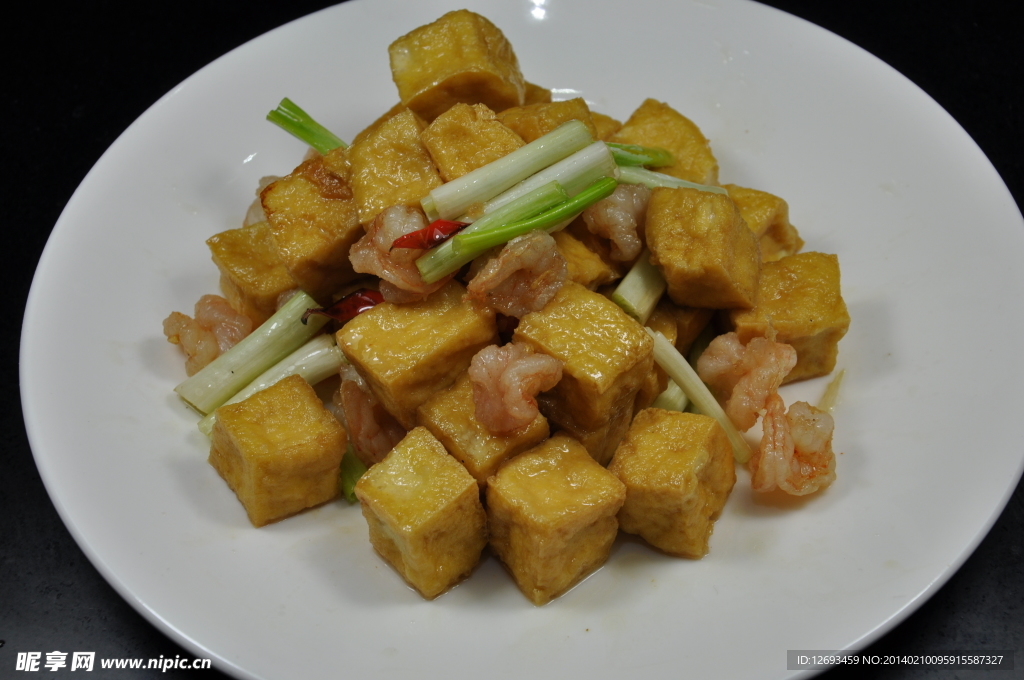 虾仁炒豆泡