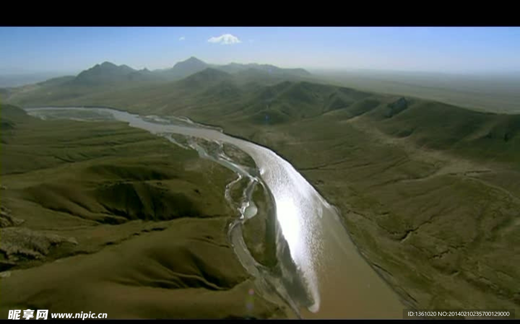 黄河上游风景画视频