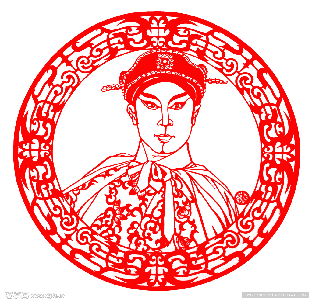 剪纸人物