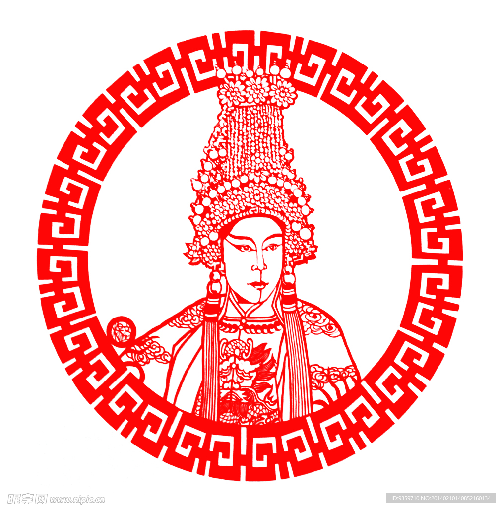 剪纸人物