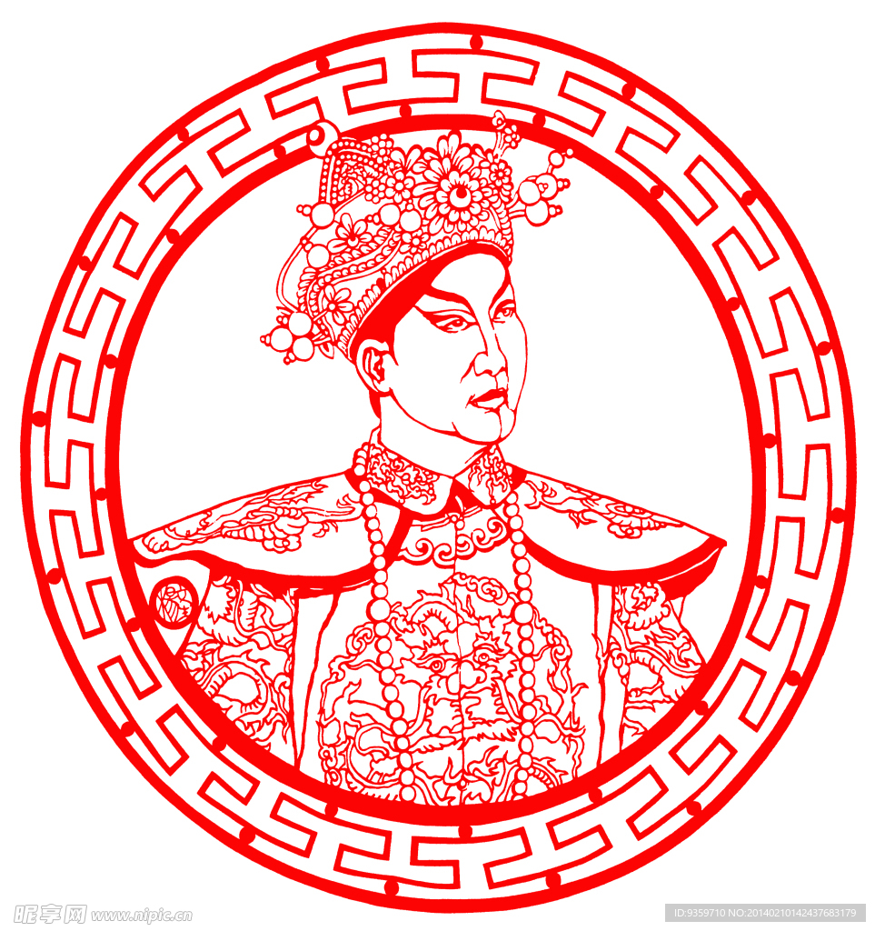 剪纸人物