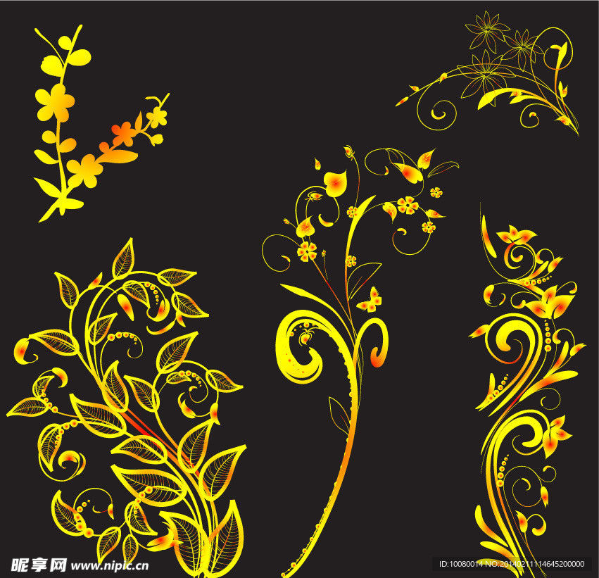 植物花纹