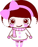 卡通小美女