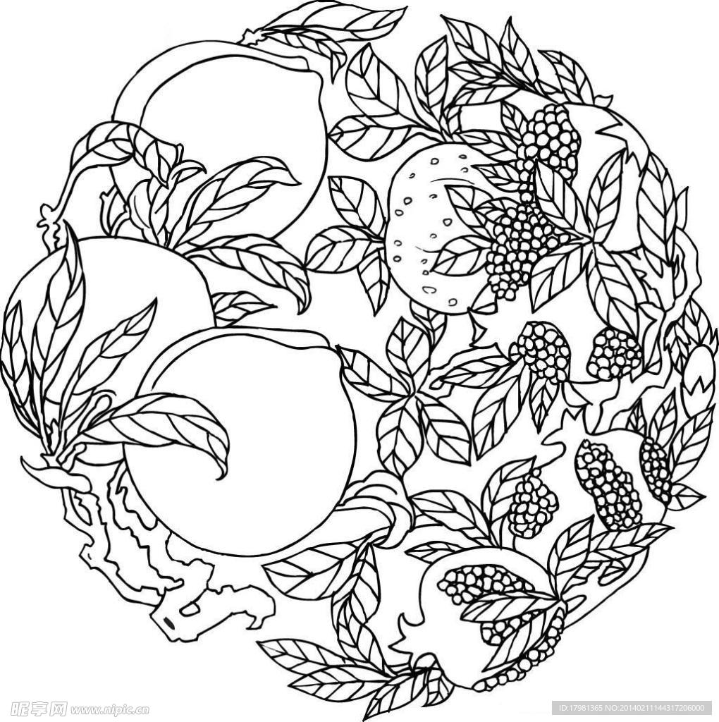 白描仙桃