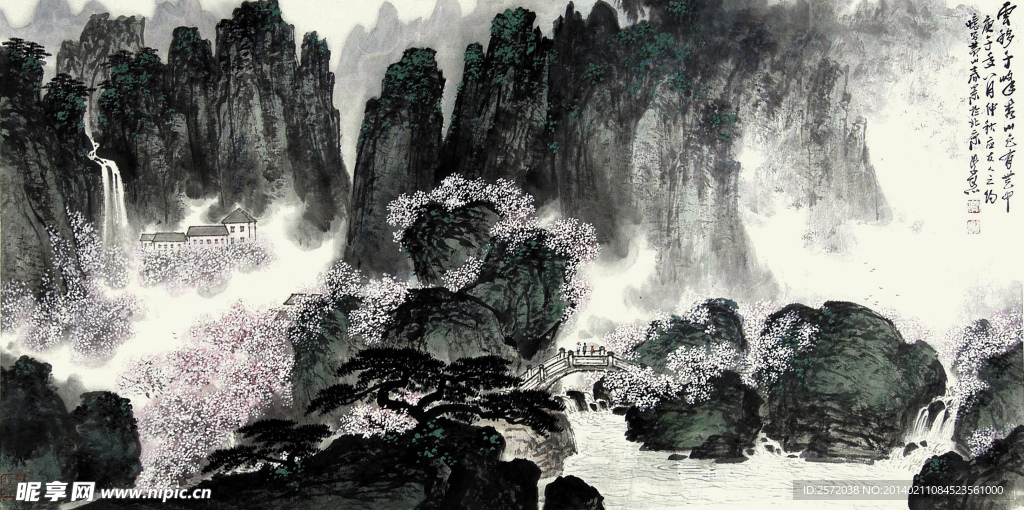春花山色