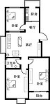 简单3居室户型图