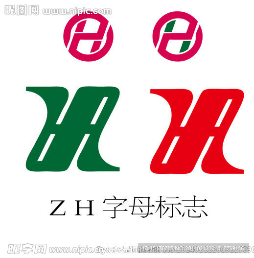 ZH字母标志