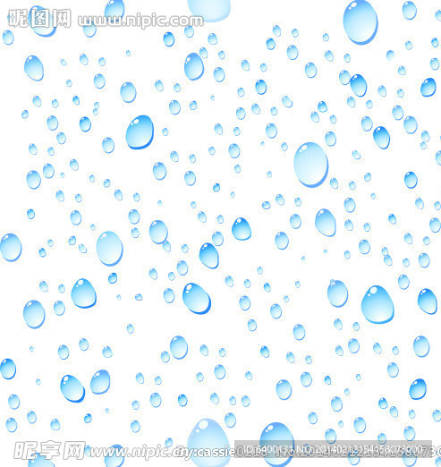 蓝色水滴