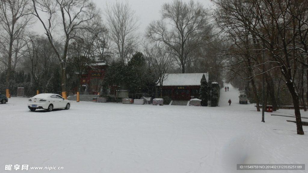 嵩阳书院雪景