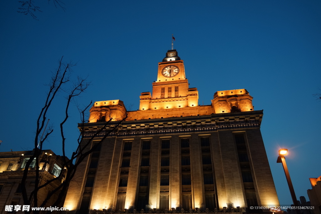 上海外滩夜景 建筑