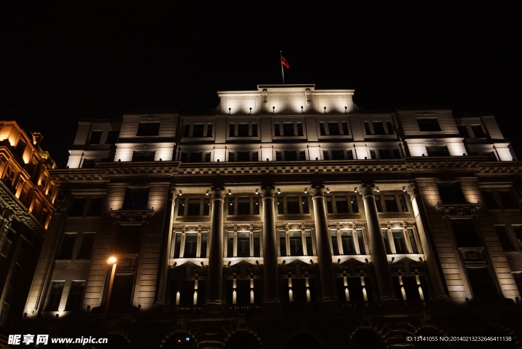 外滩夜景 老建筑