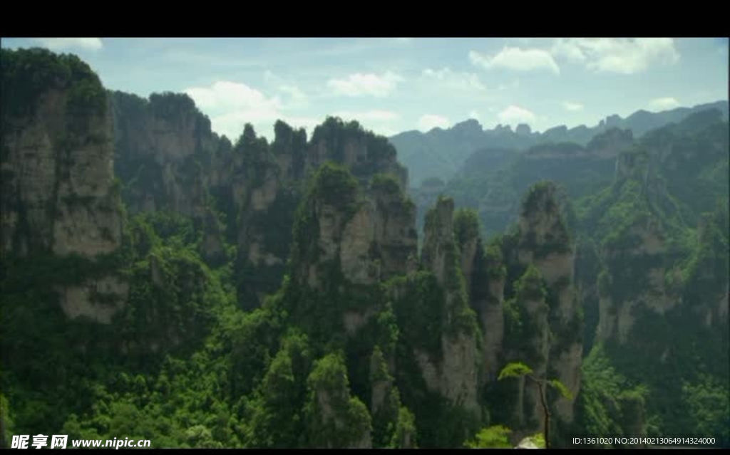 山水风景画视频素材