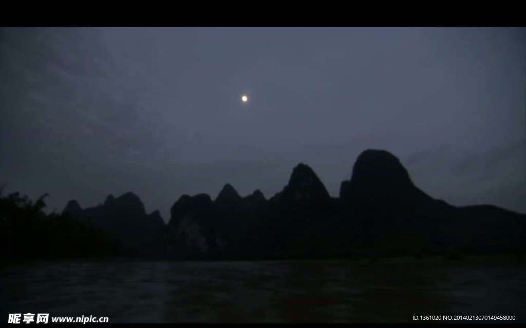 山水风景画视频素材