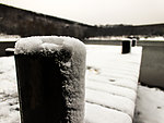 琵琶湖雪景