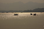 夕阳下美丽西湖