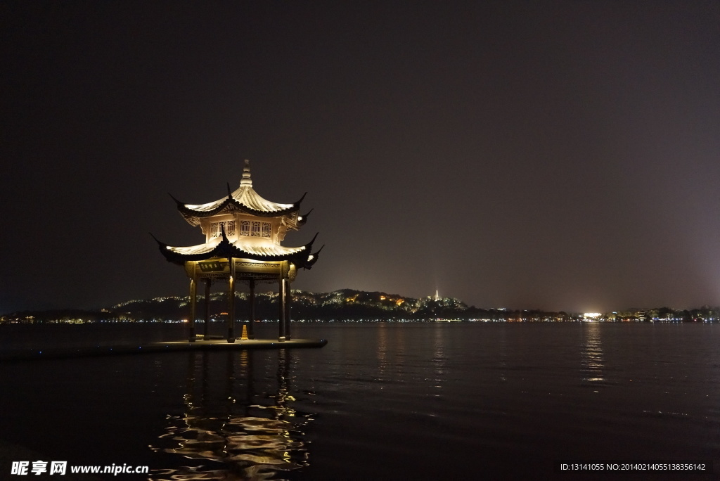 杭州西湖夜景