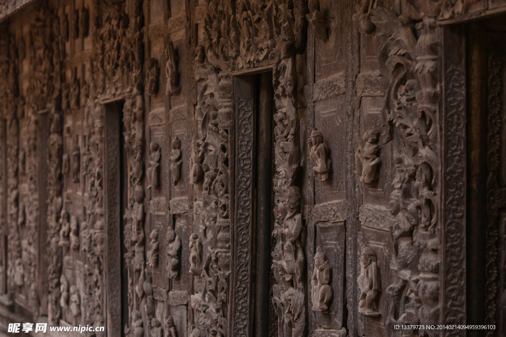 曼德勒寺院木雕