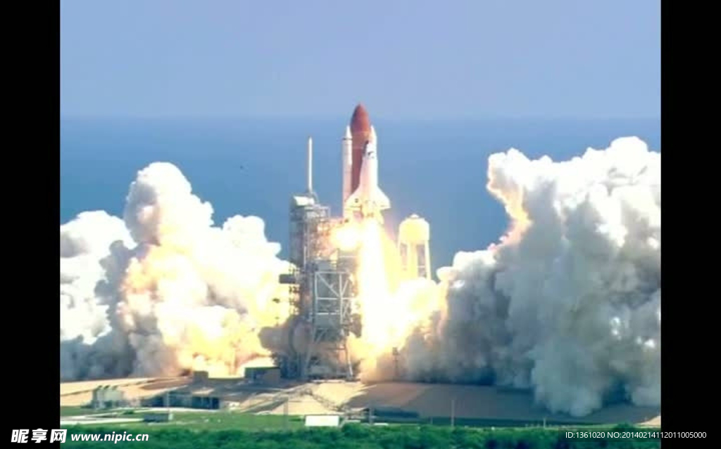 火箭发射升空背景视频
