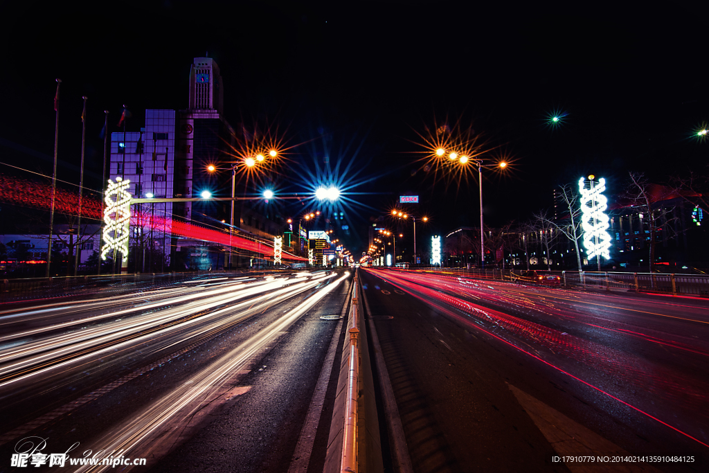 烟台南大街夜景