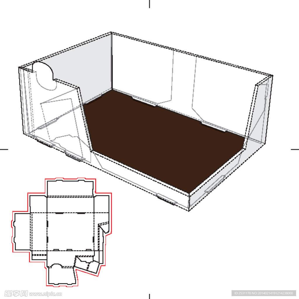 纸盒展开图