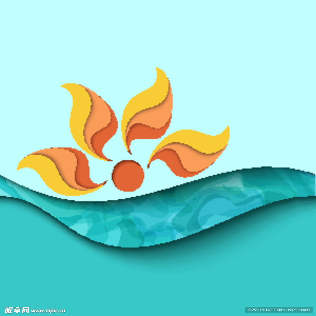 波浪线背景