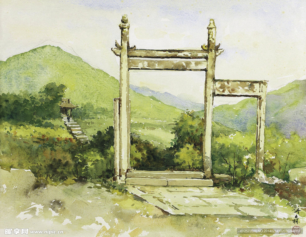 山间一隅