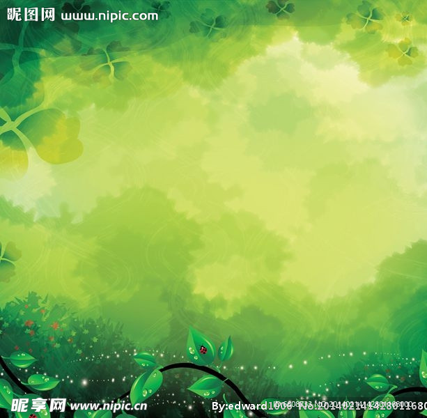 绿色背景