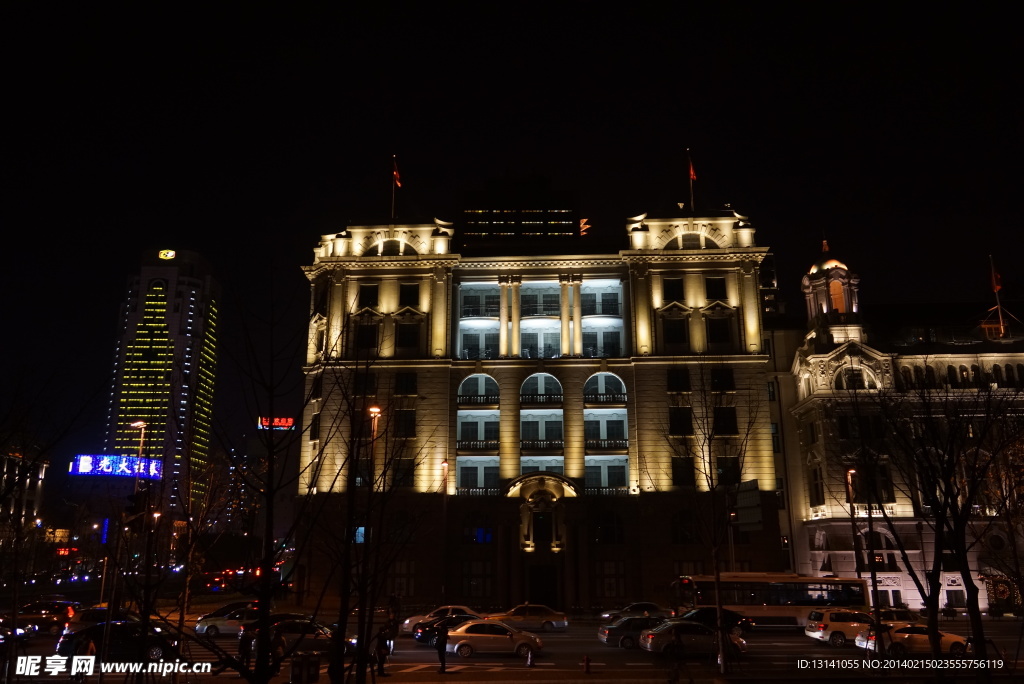 上海外滩建筑夜景