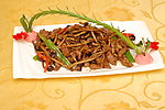 茶树菇炒牛柳