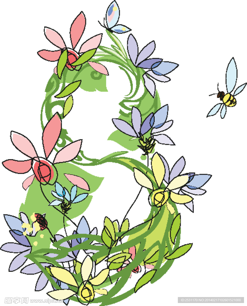 手绘花卉