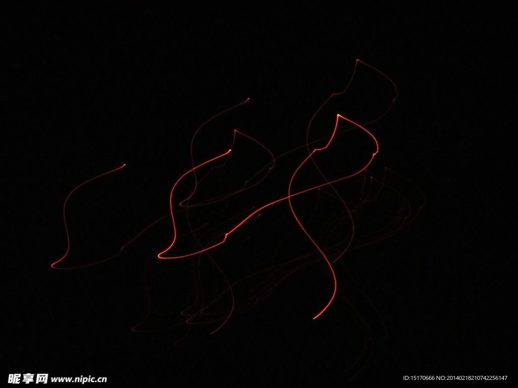 夜空绚丽火线