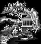 百子图山水