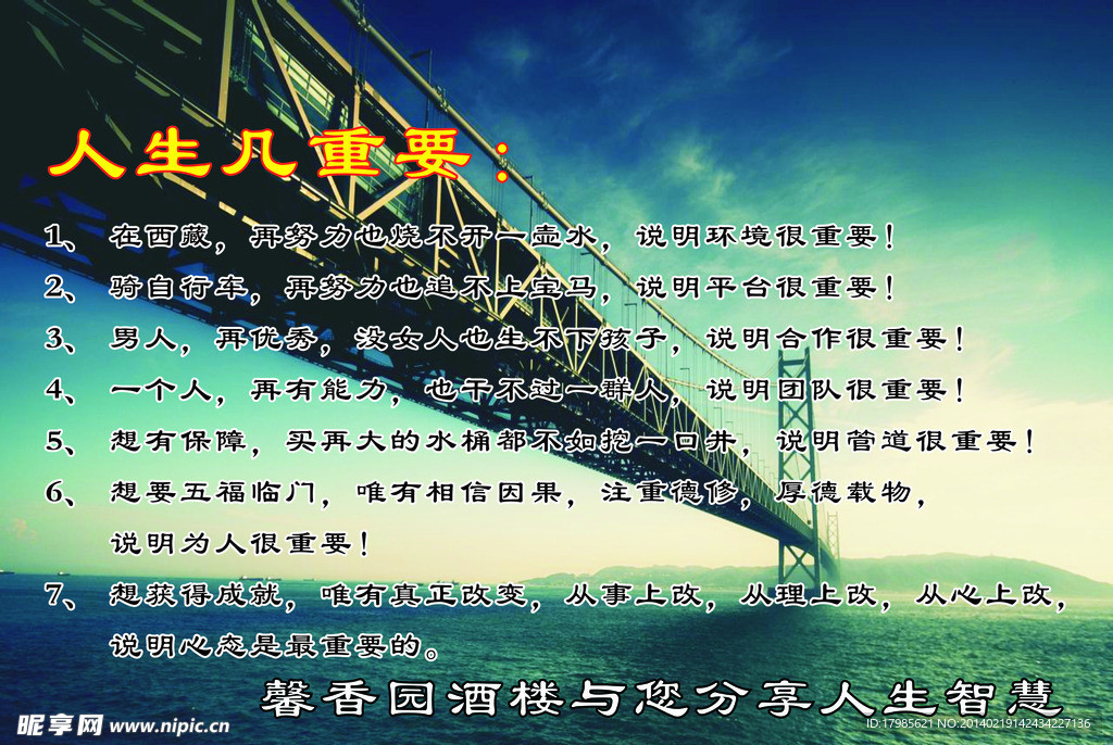 人生几重要
