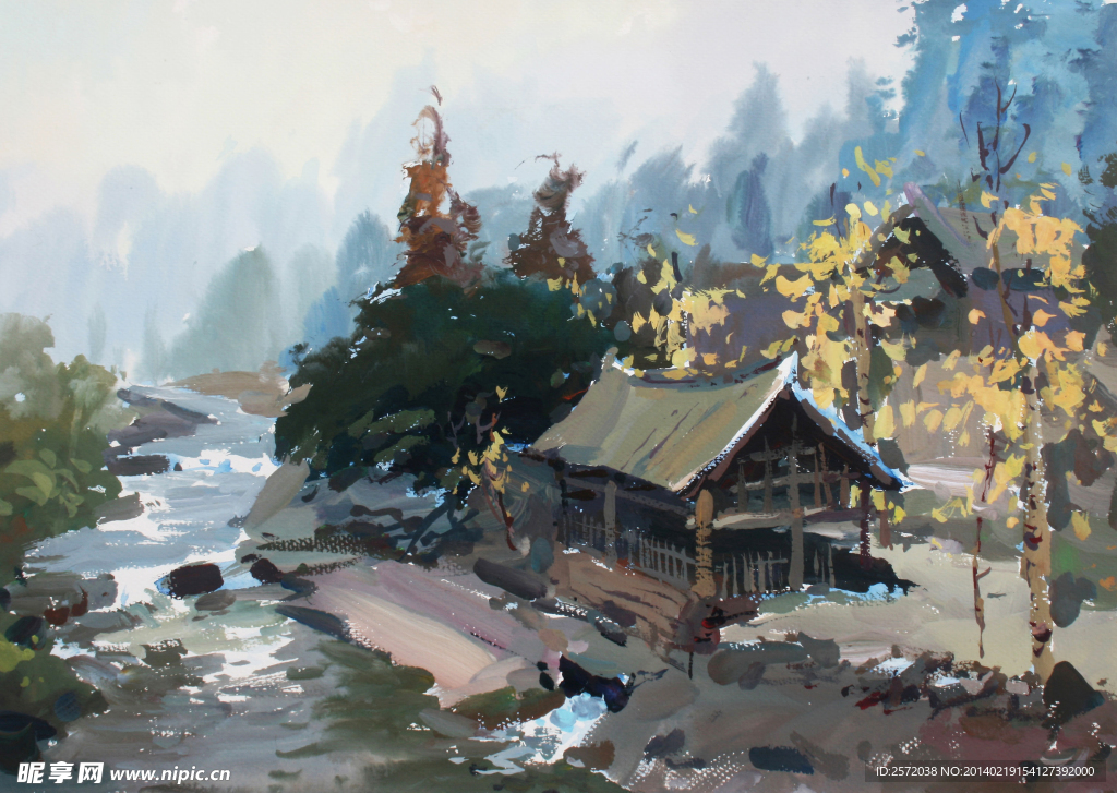 河滩木屋