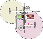 生活广场区位矢量图