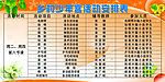 活动安排表