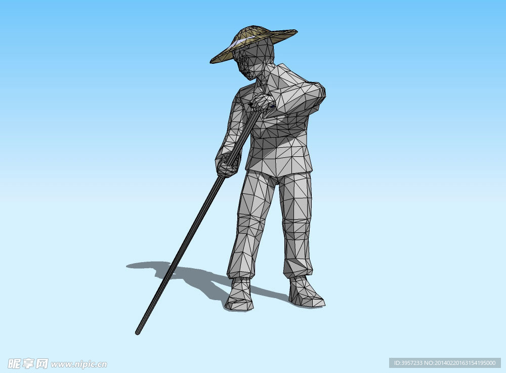 农夫3d模型