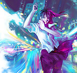 手绘 少女 CG画