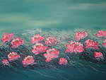 油画 莲花