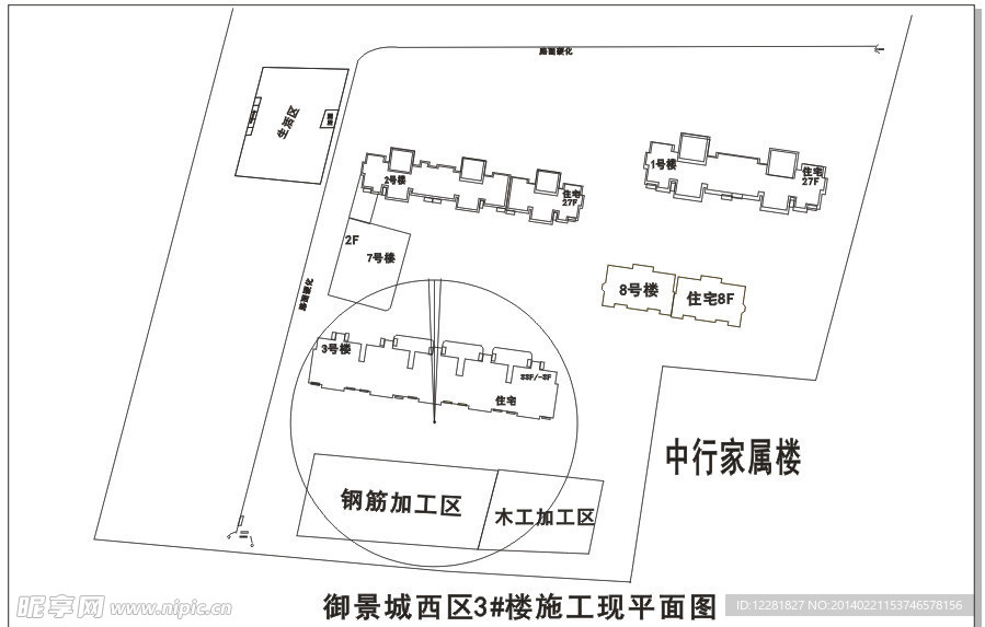 3楼施工平面图