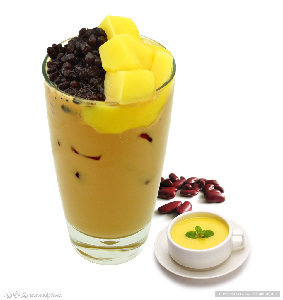 红豆布丁奶茶