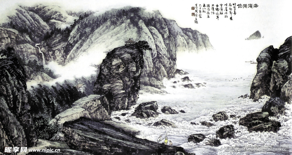 海滨垂钓