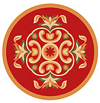 圆形传统地毯