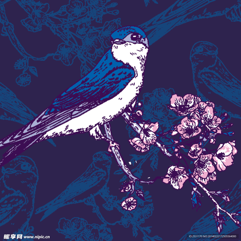 手绘花卉