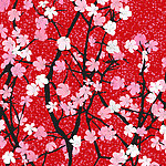 手绘桃花
